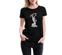 Spreadshirt Astérix Et Obélix Idéfix T Shirt Femme Premium, M, Noir