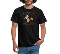 Spreadshirt Asterix - Idefix Merry Christmas T Shirt Homme, XXL, Noir