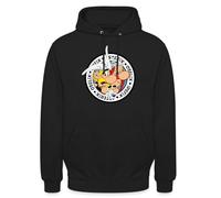 Spreadshirt Astérix & Obélix Á L'Aventure avec Idéfix Sweat À Capuche Unisexe, 3XL, Noir