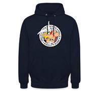 Spreadshirt Astérix & Obélix Á L'Aventure avec Idéfix Sweat À Capuche Unisexe, 4XL, Marine