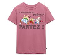 Spreadshirt Astérix & Obélix À Vos Marques Prêts Partez Sport Drôle T Shirt Enfant Premium, 134/140 (8 Ans), Mauve