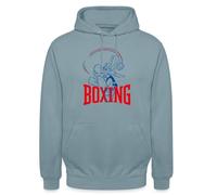 Spreadshirt Asterix & Obelix Asterix Boxe Design Sweat À Capuche Unisexe, XL, Bleu fumée