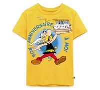 Spreadshirt Asterix & Obelix Asterix Gâteau d'anniversaire T Shirt Enfant Premium, 122/128 (6 Ans), Jaune