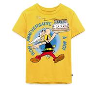 Spreadshirt Asterix & Obelix Asterix Gâteau d'anniversaire T Shirt Enfant Premium, 122/128 (6 Ans), Jaune Soleil