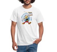 Spreadshirt Asterix & Obelix Asterix Gâteau d'anniversaire T Shirt Homme, M, Blanc