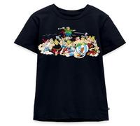 Spreadshirt Astérix & Obélix Attaque du Village T-Shirt Premium Enfant, 134/140 (8 Ans), Bleu Marine