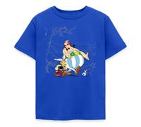Spreadshirt Astérix & Obélix avec Idéfix dans La Nature T Shirt Enfant