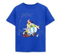 Spreadshirt Astérix & Obélix avec Idéfix dans La Nature T Shirt Enfant