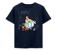 Spreadshirt Astérix & Obélix avec Idéfix dans La Nature T Shirt Enfant