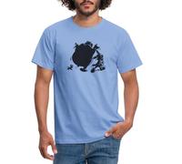 Spreadshirt Asterix & Obelix avec Idefix Ombre T Shirt Homme, XXL, Carolina Blue