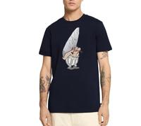 Spreadshirt Astérix & Obélix avec Menhir T Shirt Homme Premium, XS, Bleu Marine