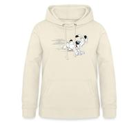 Spreadshirt Astérix & Obélix Chien Idéfix Court Sweat À Capuche Femme, M, Vanille