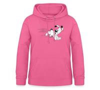 Spreadshirt Astérix & Obélix Chien Idéfix Court Sweat À Capuche Femme, XXL, Rose