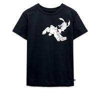 Spreadshirt Astérix & Obélix Chien Idéfix Court T Shirt Enfant Premium, 134/140 (8 Ans), Bleu Marine