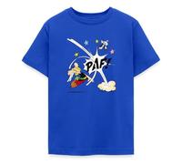 Spreadshirt Astérix & Obélix Coup De Poing Paf Humoristique T Shirt Enfant, 122/128 (7-8 Ans), Bleu Royal