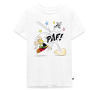Spreadshirt Astérix & Obélix Coup De Poing Paf Humoristique T-Shirt Premium Ado, 146/152 (10 Ans), Blanc