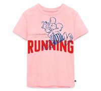 Spreadshirt Asterix & Obelix Design Asterix Courir T Shirt Enfant Premium, 134/140 (8 Ans), Rose
