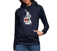 Spreadshirt Astérix & Obélix d'Idéfix Amour Cadeau Saint-Valentin Sweat À Capuche Femme, S, Marine