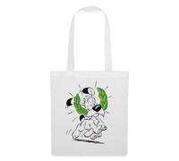 Spreadshirt Astérix & Obélix Idéfix Avec Laurier BD Chien Drôle Tote Bag, taille unique, blanc