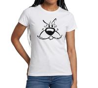 Spreadshirt Asterix & Obelix - Idéfix Costume T Shirt Femme, XL, Blanc