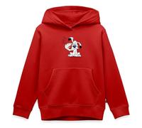 Spreadshirt Astérix & Obélix Idéfix Frappe Toc Toc Toc Sweat À Capuche Enfant Premium, 110/116 (4 Ans), Rouge