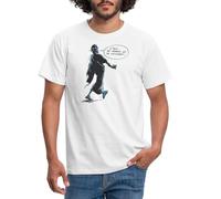 Spreadshirt Astérix & Obélix Jules César T-Shirt Homme, L, Blanc