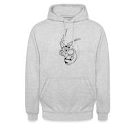 Spreadshirt Astérix & Obélix Le Gaulois Sweat À Capuche Unisexe, L, Gris Clair chiné
