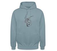 Spreadshirt Astérix & Obélix Le Gaulois Sweat À Capuche Unisexe, XXL, Bleu fumée