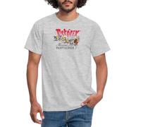 Spreadshirt Astérix & Obélix L'Important C'est De Participer T Shirt Homme, M, Gris chiné