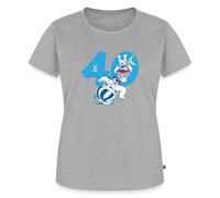 Spreadshirt Asterix & Obelix Motif du 40e Anniversaire T Shirt Femme Premium, XS, Gris chiné