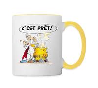 Spreadshirt Astérix & Obélix Panoramix Prépare Potion Magique Mug Bicolore