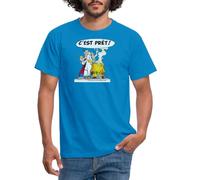 Spreadshirt Astérix & Obélix Panoramix Prépare Potion Magique T-Shirt Homme, 4XL, Bleu Royal