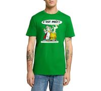Spreadshirt Astérix & Obélix Panoramix Prépare Potion Magique T Shirt Homme Premium, XL, Vert