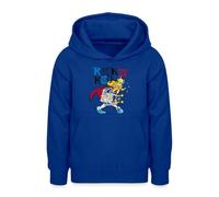 Spreadshirt Astérix & Obélix Rock'n'Roll Assurancetourix Rock Band Sweat à Capuche Ado, XL (12/13 Ans), Bleu Royal