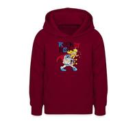 Spreadshirt Astérix & Obélix Rock'n'Roll Assurancetourix Rock Band Sweat à Capuche Ado, XL (12/13 Ans), Bordeaux