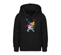 Spreadshirt Astérix & Obélix Rock'n'Roll Assurancetourix Rock Band Sweat à Capuche Ado, XL (12/13 Ans), Noir