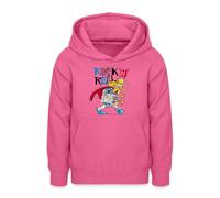 Spreadshirt Astérix & Obélix Rock'n'Roll Assurancetourix Rock Band Sweat à Capuche Ado, XL (12/13 Ans), Rose