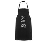 Spreadshirt Barbecue Passe-Moi La Viande Tablier Cuisine, taille unique, noir