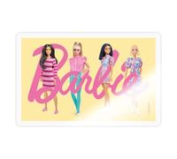 Spreadshirt Barbie Et Ses Amies Logo Marchandise Autocollant Sticker, 10 x 10 cm, brillant transparent