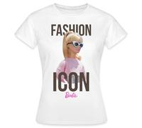 Spreadshirt Barbie Fashion Icon T Shirt Femme, L, Blanc