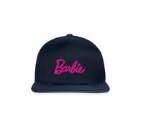 Spreadshirt Barbie Logo Broderie Casquette Snapback, Taille Unique, Marine/Marine