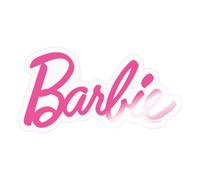 Spreadshirt Barbie Logo Classique Pink Autocollant Sticker, 10 x 10 cm, brillant transparent