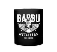 Spreadshirt Barbu Métalleux Cadeau Drôle Humour Métal Rock Tasse Mug, taille unique, noir