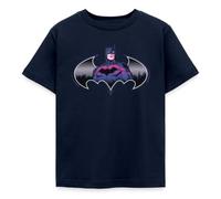 Spreadshirt Batman Cool Design avec Logo Et Costume Rose T Shirt Enfant, 98/104 (3-4 Ans), Marine