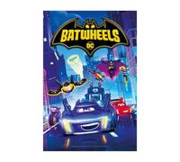 Spreadshirt Batwheels Affiche Avec Logo, Héros Et Voitures Poster 20x30 cm, taille unique, blanc