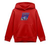 Spreadshirt Batwheels Bam avec Une Citation Ready to Roll Sweat À Capuche Enfant Premium, 146/152 (10 Ans), Rouge