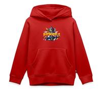 Spreadshirt Batwheels Logo avec Les Super Héros Et Voitures Sweat À Capuche Enfant Premium, 122/128 (6 Ans), Rouge