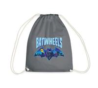 Spreadshirt Batwheels Symbole Batman avec L'Horizon De Gotham Sac À Dos Cordon, Taille Unique, Gris