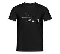Spreadshirt Beauté Mathématique Identité D'Euler T Shirt Homme, S, Noir