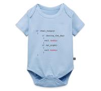 Spreadshirt Bébé Développeur Cadeau Nerd Geek Body Manches Courtes Bébé Bio, 74 (6-9 mois), bleu clair